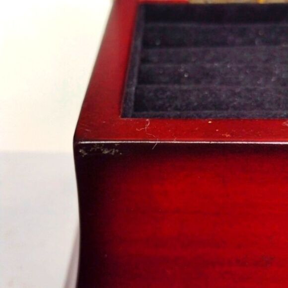 Bombay Company Musical Ring Jewelry Box with Inlaid Lid - Picture 10 of 11